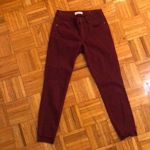 Ann Taylor Loft Frayed Hem Pants